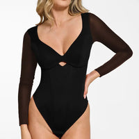 V-neck & Black